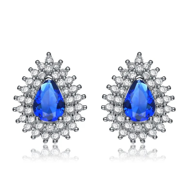 Earrings For Tight Chins-Emma Zirconia Web Earrings