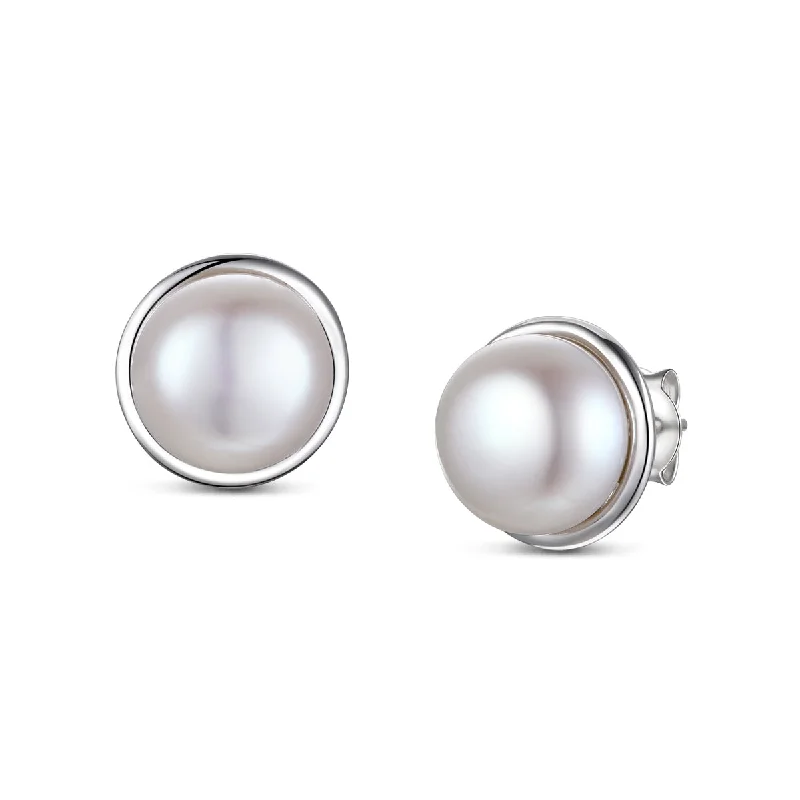 Earrings For Calm Glow-Simple and Elegant Pearl Stud Earrings