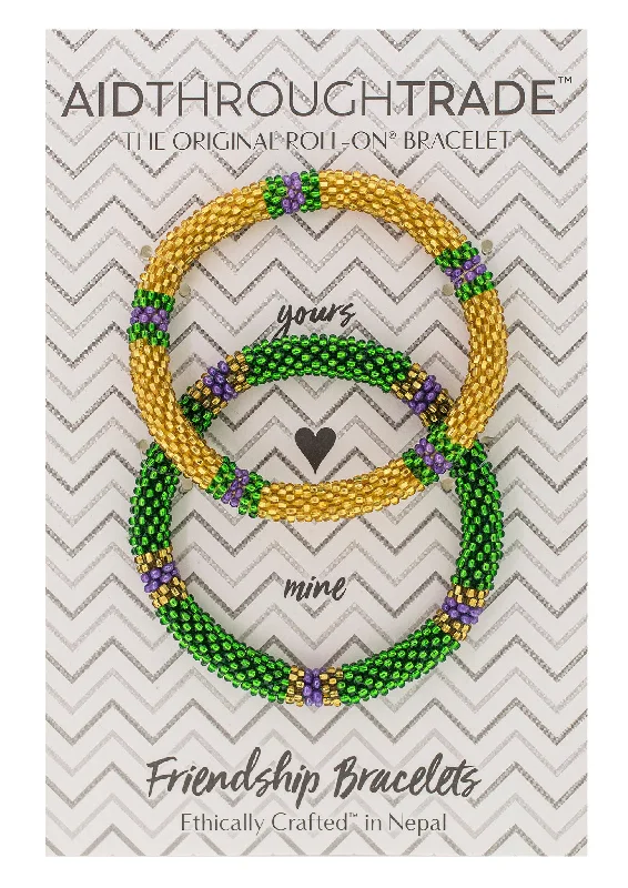 Bracelets Span Ratings-Roll-On® Friendship Bracelets <br> Mardi Gras