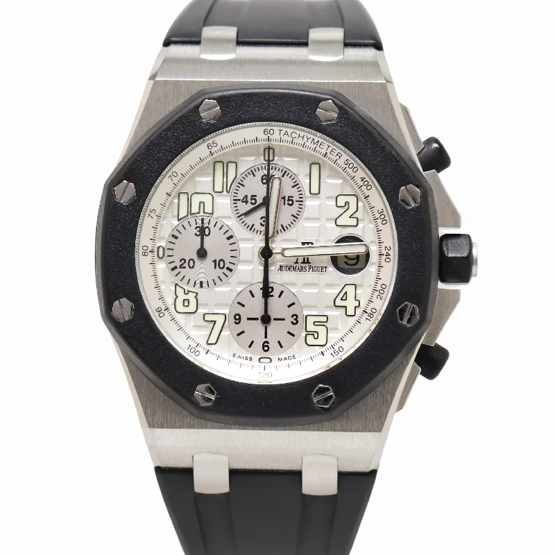 Top Watches For Calm Style-Audemars Piguet Royal Oak 42mm White Dial Watch Ref# 25940SK.OO.D002CA.02