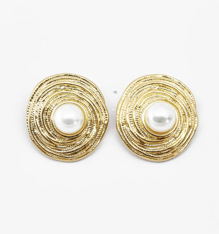 Earrings For Dense Days-Vintage Pearl Earrings