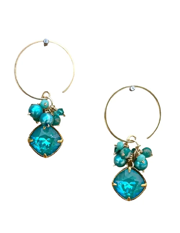 Earrings For Trail Days-earrings . nouveau clusters