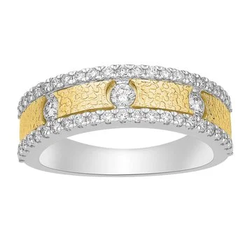 Rings For Starry Vibes-14k Two-Tone Gold Diamond Fashion Ring