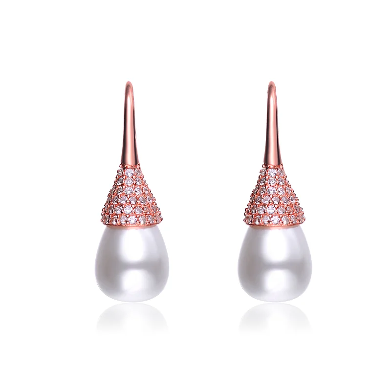 Earrings Stay Tips-Raquelle Pearl Bulb Earrings