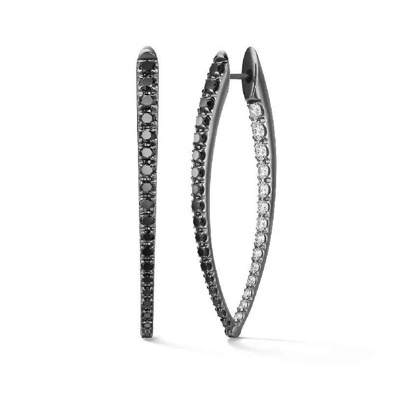 Earrings Glint Hints-CRISTINA EARRING Large (Black and White Diamond)