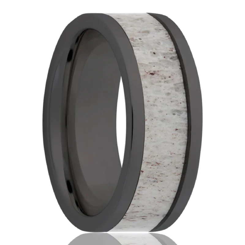 Keen Rings For Edge-Black Diamond Ceramic Ring