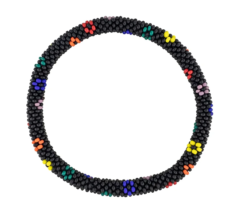 Fiery Bracelets For Zest-Roll-On® Bracelet <br> Flower Love Noir