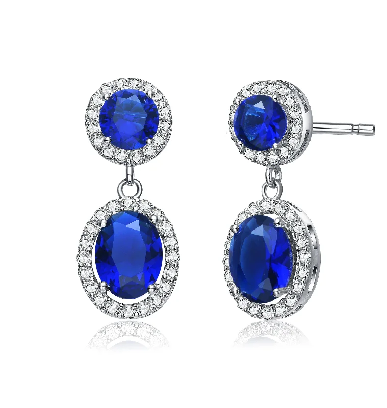 Rare Earrings For Tokens-La Roche Ocean Blue Stately Drop Earrings