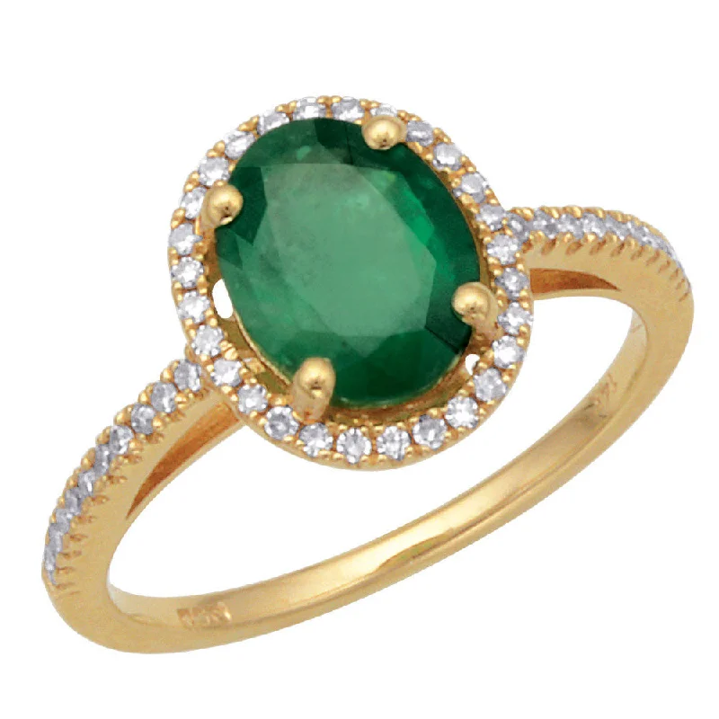 Rings For Cloak Pairings-Emerald and Diamond Ring