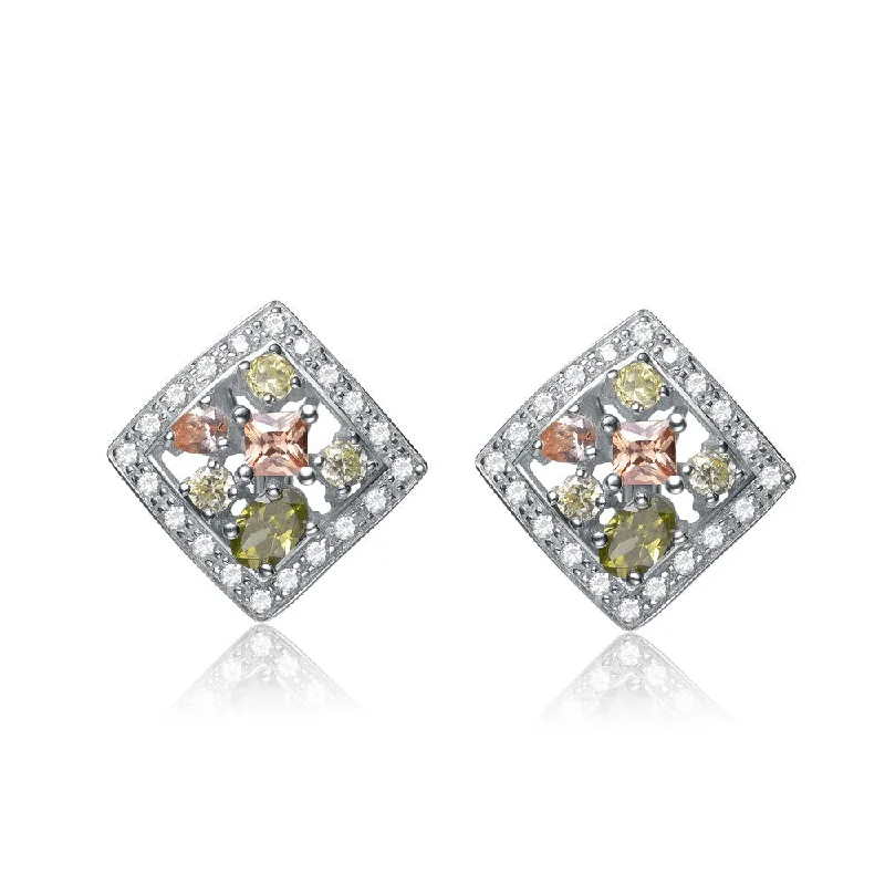 Earrings Fit Ease-Audrey Flower -Framed Earrings