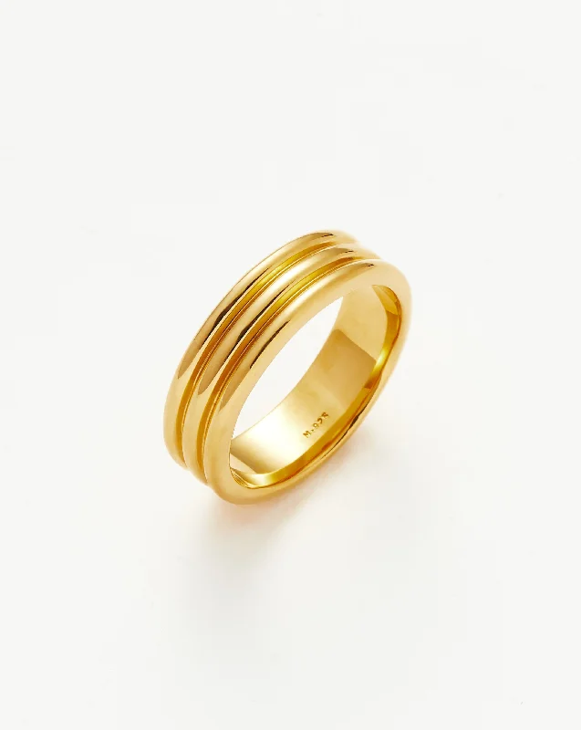 Rings For Stout Digits-Ancien Ring | 18ct Gold Vermeil