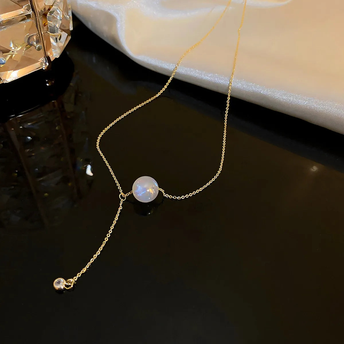 5# Gold Plated Gold Pearl Necklace